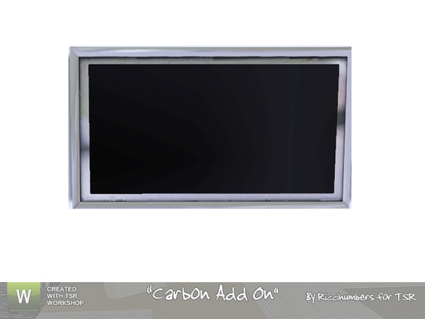 Sims 3 — Carbon Add On TV by TheNumbersWoman — The Langrabs threw this state of the art Television masterpiece away. So