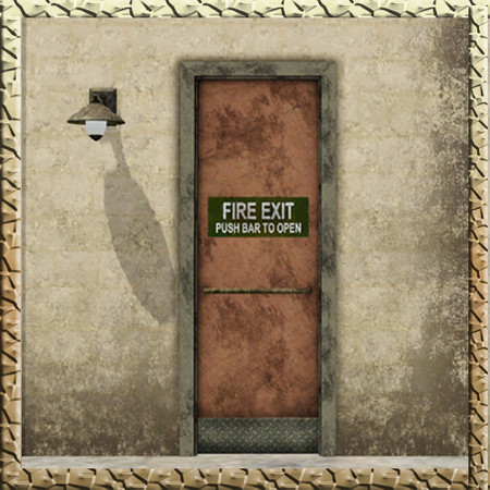 Sims 3 — Fire Escape Door by Cyclonesue — Usually jammed short, inaccessible and downright ugly - an authentic fire