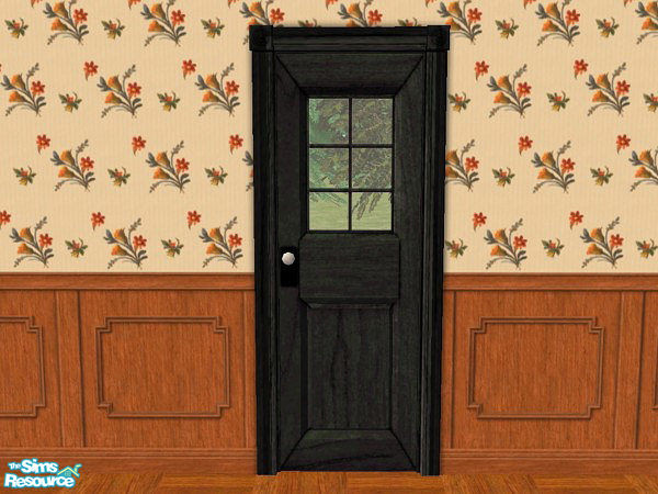 Sims 2 — Paned Door Set - Hat Door Paned3 by hatshepsut — Recolour for the OakTowne Simple Interior Door, therefore no