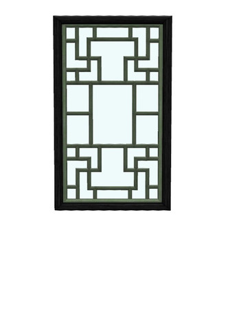 Sims 3 — Oriental Window Version 1A by Dgandy — Poly count: 756