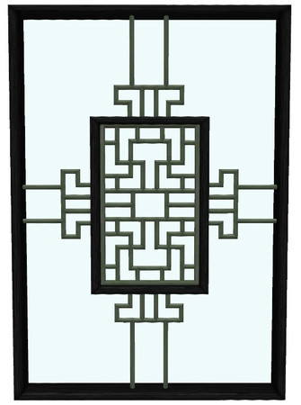 Sims 3 — Oriental Window Version 1C by Dgandy — Poly count: 1308