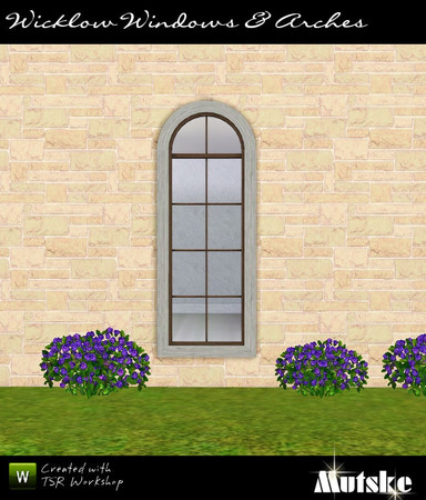Sims 3 — Window Wicklow Tall 1x1 by Mutske — Part of Window &amp; Door Wicklow Collection. 4 recolorable parts. 3