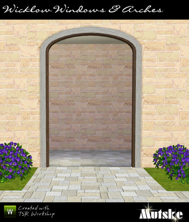 Sims 3 — Arch Wicklow 2x1 by Mutske — Part of Window &amp; Door Wicklow Collection. 4 recolorable parts. 3