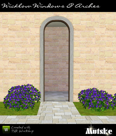Sims 3 — Arch Wicklow 1x1 by Mutske — Part of Window &amp; Door Wicklow Collection. 4 recolorable parts. 3