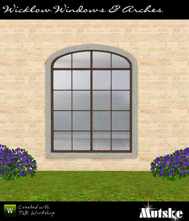 Sims 3 — Window Wicklow Tall 2x1 by Mutske — Part of Window &amp; Door Wicklow Collection. 4 recolorable parts. 3