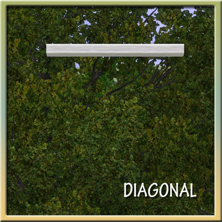 Sims 3 — Never-ending Mid Arch (diagonal) by Cyclonesue — Never-ending Archway middle-piece (diagonal walls only). By