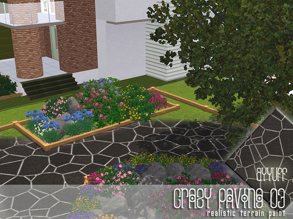 Sims 3 — Crazy Paving 03 by ayyuff — terrain paint