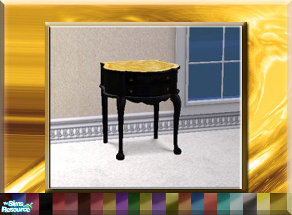 Sims 2 — Curvacious Colonial End Table Set by terriecason — A recolor set of the curvacious colonial end table available