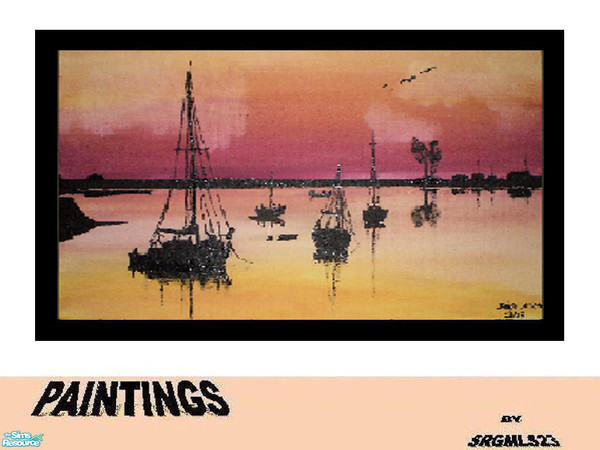 Sims 2 —  Painted  by me - Sunset by srgmls23 — He did a year ago this Christmas that I decided to give a gift to my two