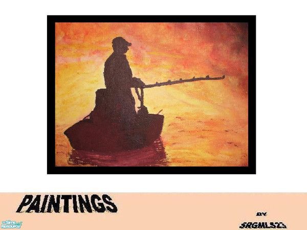Sims 2 —  Painted  by me - Fisherman by srgmls23 — He did a year ago this Christmas that I decided to give a gift to my