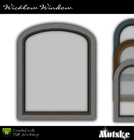 Sims 3 — Window Wicklow Tall 2x1 by Mutske — Part of Window & Door Wicklow Collection, no mullion and muntins. 4