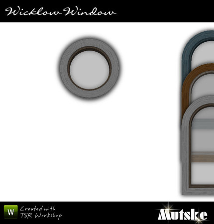 Sims 3 — Window Wicklow Privat Round 1x1 by Mutske — Part of Window & Door Wicklow Collection, no mullion and