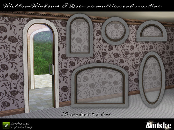Sims 3 — Wicklow Windows and door no mullion and muntins by Mutske — Part of Window &amp; Door Wicklow Collection,