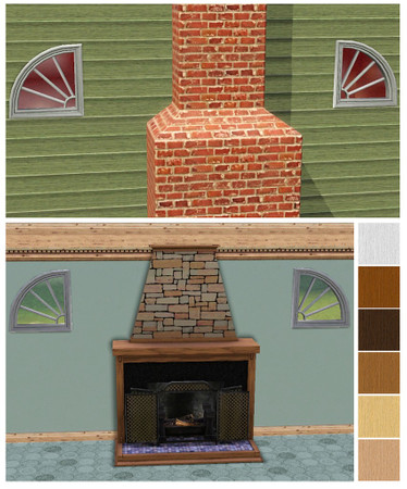 Sims 3 — Quarter Round Window by Dgandy — Comes in 6 preset colors. Poly count: 586