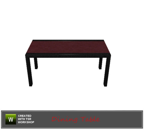 Sims 3 — RedLine_dining table by mensure — RedLine_dining table by mensure.