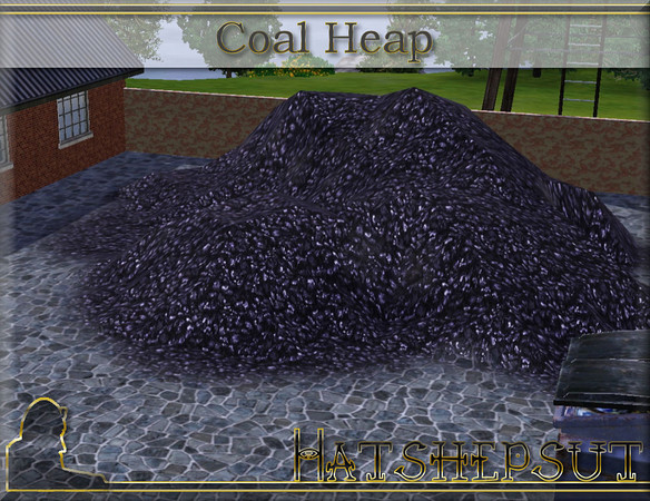 Sims 3 — Coal Heap by hatshepsut — Ever wanted a heap of coal in your back yard? Well now you can have one! 