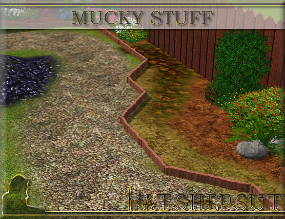 Sims 3 — Mucky Stuff by hatshepsut — A set of not too clean terrain paints!