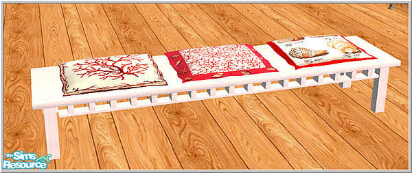 Sims 2 — corall set - B43 Bench Corall by Birgit43 — 