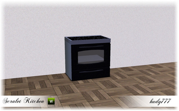 Sims 3 — Scarlet Kitchen Induction Cooktop by hudy777-design — Scarlet Kitchen Induction Cooktop