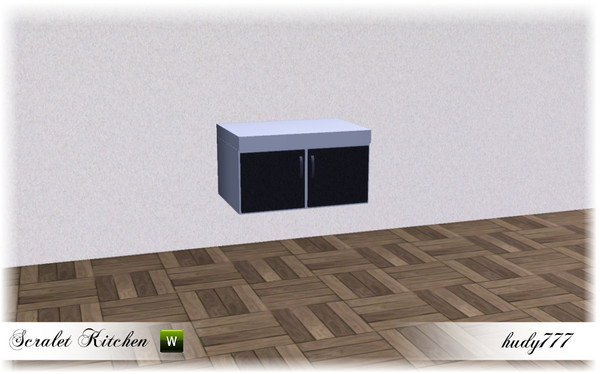 Sims 3 — Scarlet Kitchen Half Counter by hudy777-design — Scarlet Kitchen Half Counter