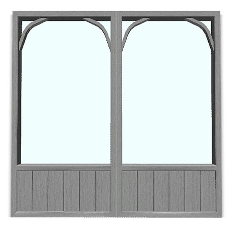 Sims 3 — Sunroom Window 3 Tiles by Dgandy — The 3-tile window has 2 window panels. Poly count 864.