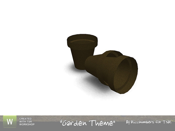 Sims 3 — Garden Theme Just Pots by TheNumbersWoman — Just pots...By RicciNumbers at TSR.