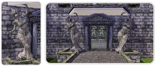 Sims 3 — Hindus Caryatid Left by moschino_K — Hindus Column Sculpture