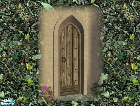 Sims 2 — Gothic Door Recolour - Sandstone Frame by Cyclonesue — Don't forget to download the MASTER mesh! See 'Get mesh