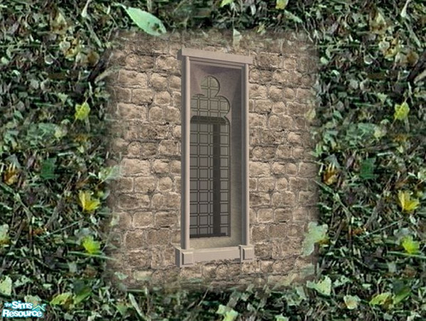 Sims 2 — Gothic Square Window (Diagonal) by Cyclonesue — Don't forget to download the MASTER mesh! See 'Get mesh at TSR'