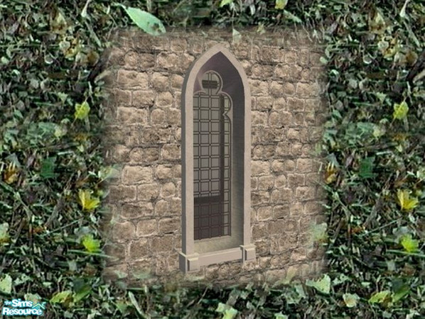 Sims 2 — Gothic Norman Window by Cyclonesue — Don't forget to download the MASTER mesh! See 'Get mesh at TSR' link.