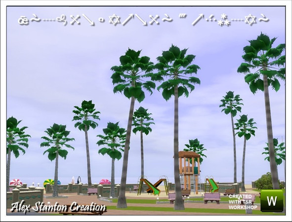 Sims 3 — Washingtonia robusta (12m) by alex_stanton1983 — Mexican fan palm is a slender and flexible palm tree, which
