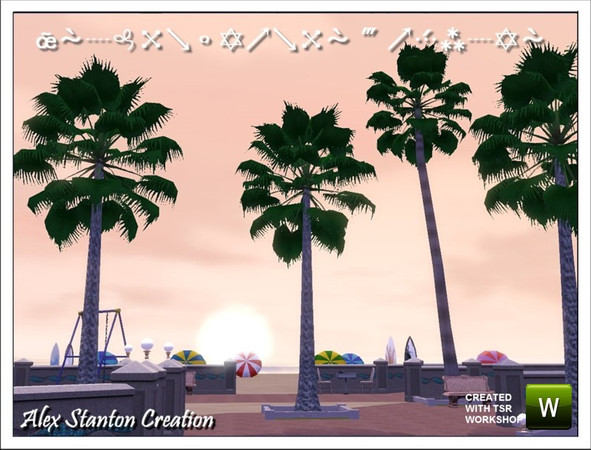 Sims 3 — Washingtonia robusta (8m) by alex_stanton1983 — Mexican fan palm is a slender and flexible palm tree, which