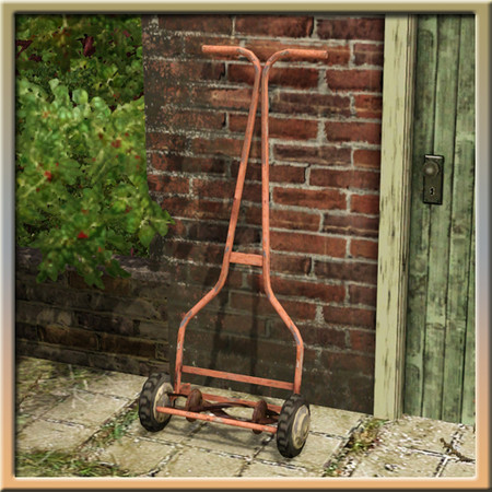 Sims 3 — Old Mower by Cyclonesue — Did it ever work?! It's been a garden feature amongst the weeds for years! By