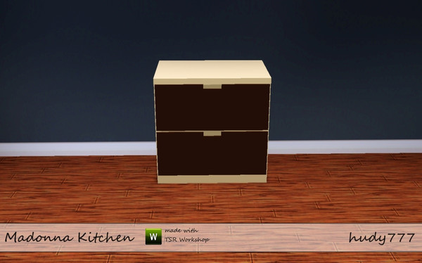 Sims 3 — Madonna Kitchen 2 Drawers Counter by hudy777-design — Madonna Kitchen 2 Drawers Counter by: hudy777 MADE IN