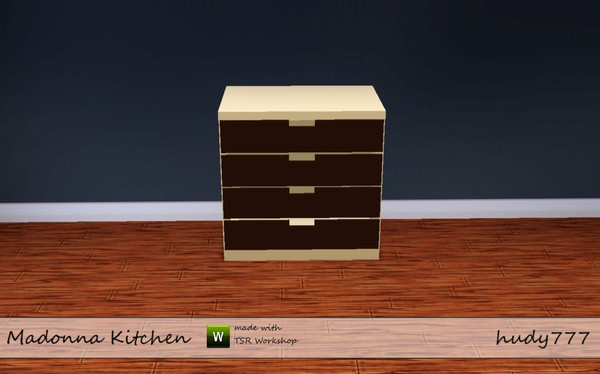 Sims 3 — Madona Kitchen 4 Drawer Counter by hudy777-design — Madona Kitchen 4 Drawer Counter MADE IN CROATIA by: hudy777 