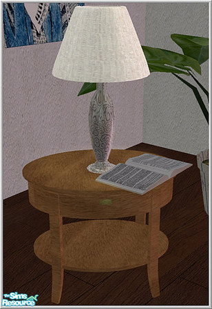 Sims 2 — Living-room1 -endtable with  book by Birgit43 — 