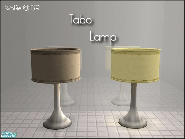 Sims 2 — Tabo Lamp by Wolfie — Sims 3 to Sims 2 Conversion of the brilliant Tabo Lamp mesh by *n-a-n-u*. Thanks to David