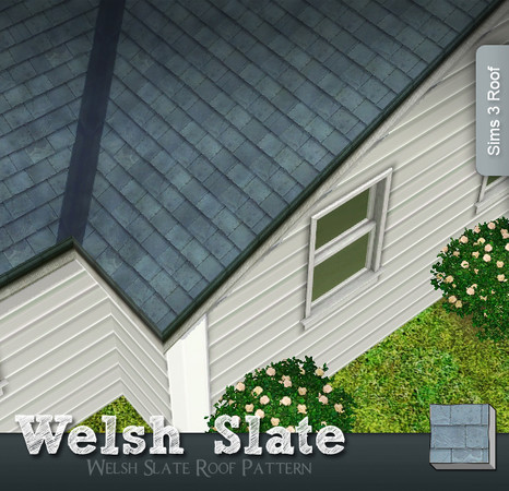 Sims 3 — Welsh Slate Roofing by AppleFall — Offering the finest cut Welsh slate as a roofing material for your Sims