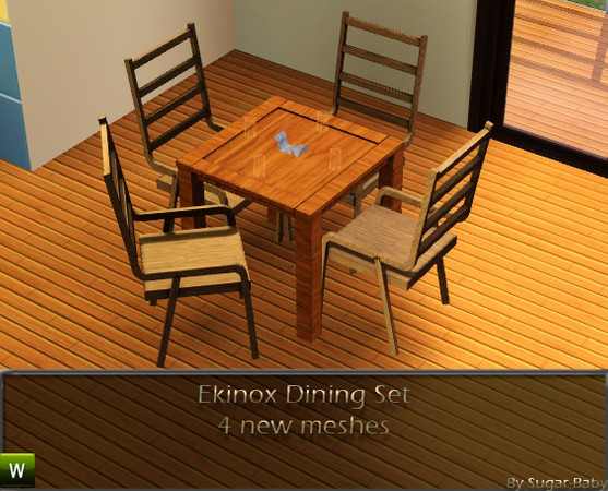 Sims 3 — Ekinox Dining Set by Sugar-Baby756 — By Sugar-Baby
