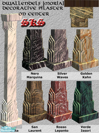 Sims 2 — Dwallendelf - Moria Pilaster - On Center by 71robert13 — Inspried by the columns in the Great City of