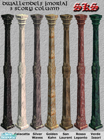 Sims 2 — Dwallendelf - Moria Column 3 storied by 71robert13 — Inspried by the columns in the Great City of Dwallendelf in