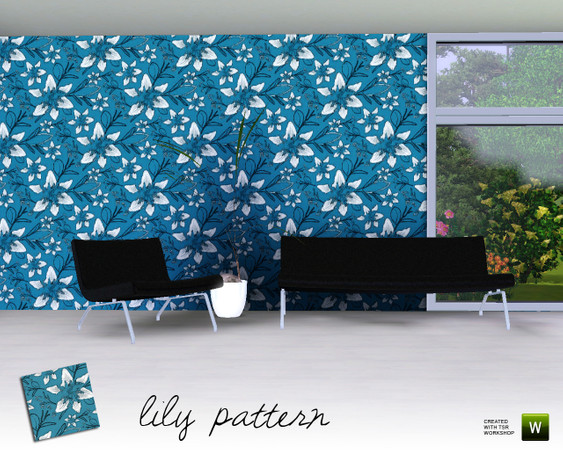 Sims 3 — Lily Pattern by DT456 — Themed pattern, found in Abstract.