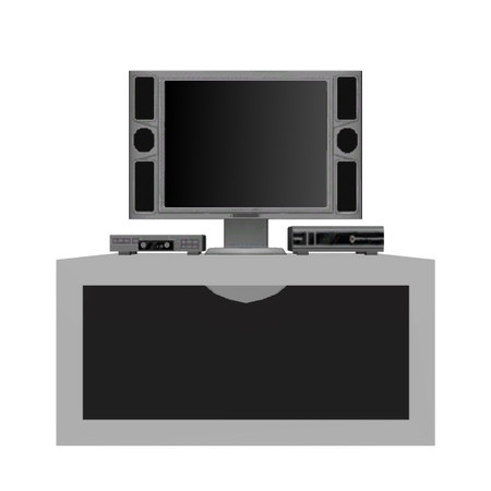 Sims 3 — Modular Unit TV by Dgandy — Poly count: 580.