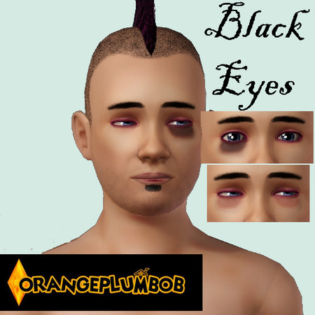 Sims 3 — Black Eye Set by OrangePlumbob — Have you ever wanted to give your sim that perfect black eye after they got