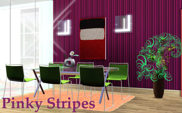 Sims 3 — Pinky Stripes by TSR Archive — 