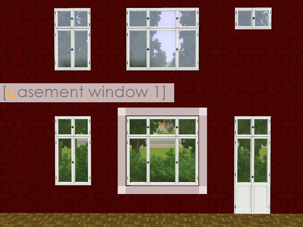 Sims 3 — casement window 1 by madaya74 — 2 tile endtable version
