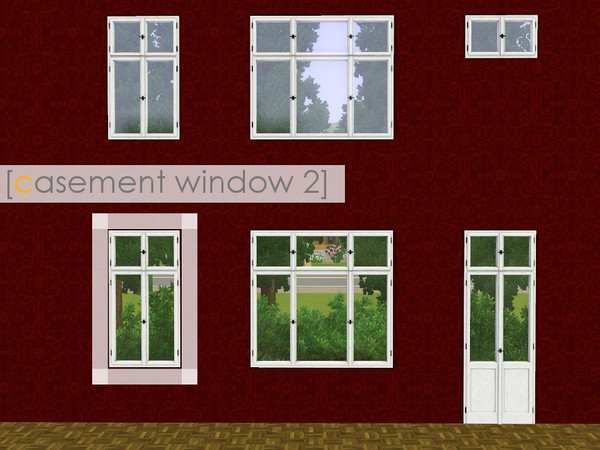 Sims 3 — casement window 2 by madaya74 — 1 tile endtable version