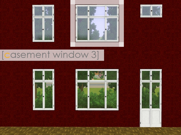 Sims 3 — casement window 3 by madaya74 — 2 tile counter version