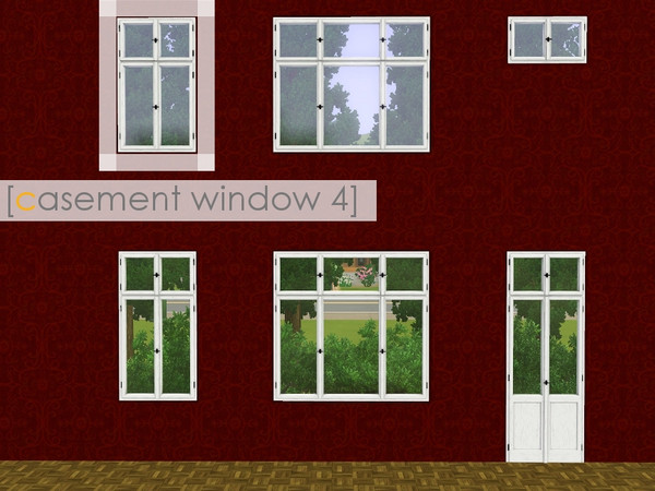 Sims 3 — casement window 4 by madaya74 — 1 tile counter version