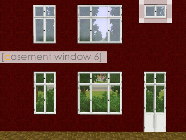 Sims 3 — casement window 6 by madaya74 — 1 tile upper version